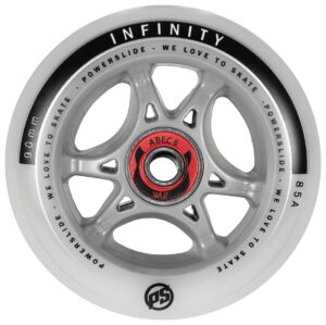 Powerslide Komplett Rolle Infinity 90mm/85a mit Abec 9 Kugellager und 8mm Spacer (Stück und 4er-Set)