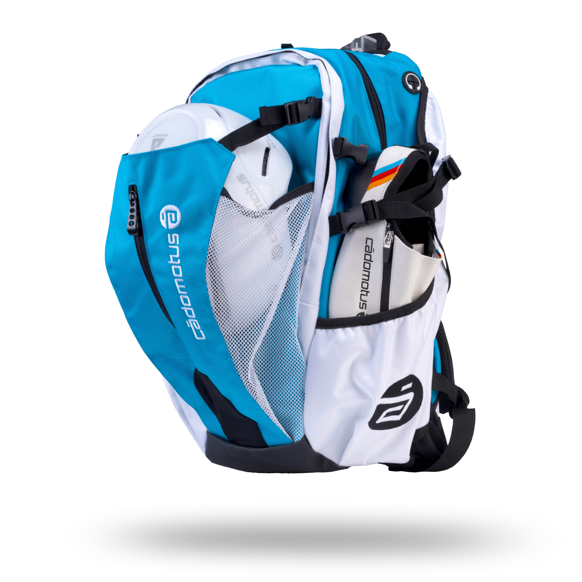 Cadomotus Rucksack hellblau weiß - Airflow Skate Backpack aqua blue-white 2 Cadomotus Rucksack hellblau weiß - Airflow Skate Backpack aqua blue-white – Bild 3