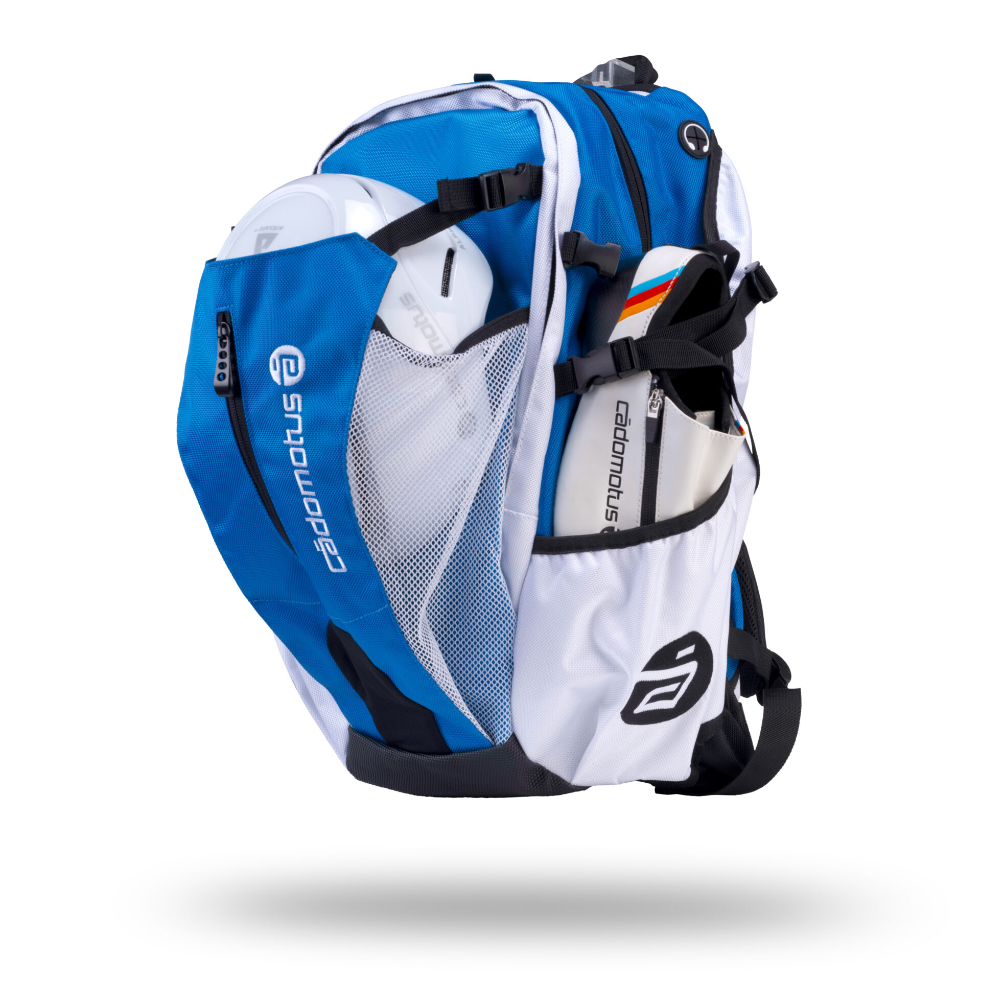 Cadomotus Rucksack weiß-blau-schwarz - Airflow Skate Backpack olympia blue 2 Cadomotus Rucksack weiß-blau-schwarz - Airflow Skate Backpack olympia blue – Bild 3