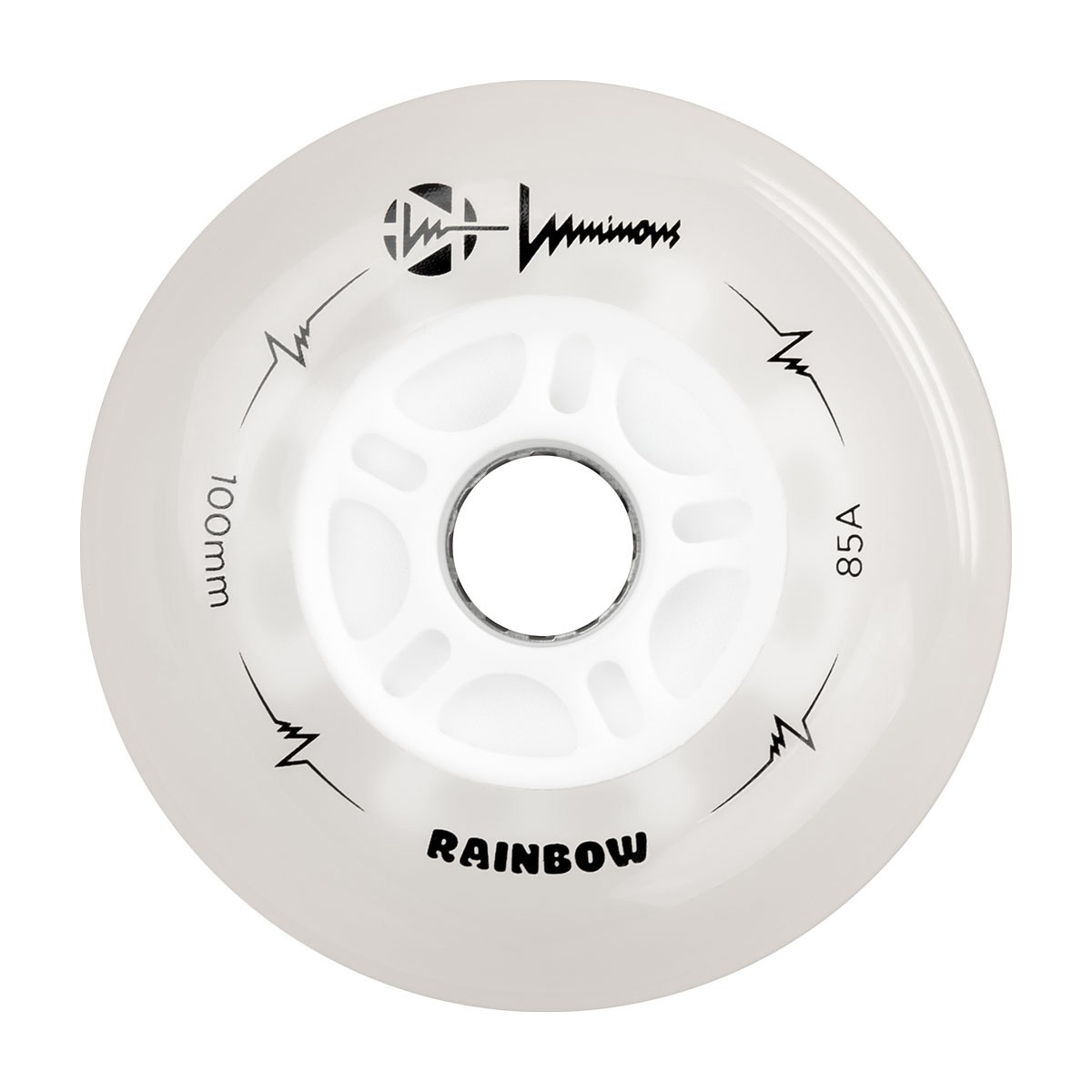 Luminous-LED Wheels Rainbow White 100mm/85A Luminous-LED Wheels Rainbow White 100mm/85A