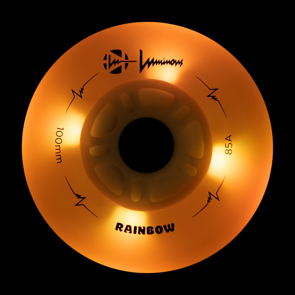 Luminous-LED Wheels Rainbow White 100mm/85A 1 Luminous-LED Wheels Rainbow White 100mm/85A – Bild 2