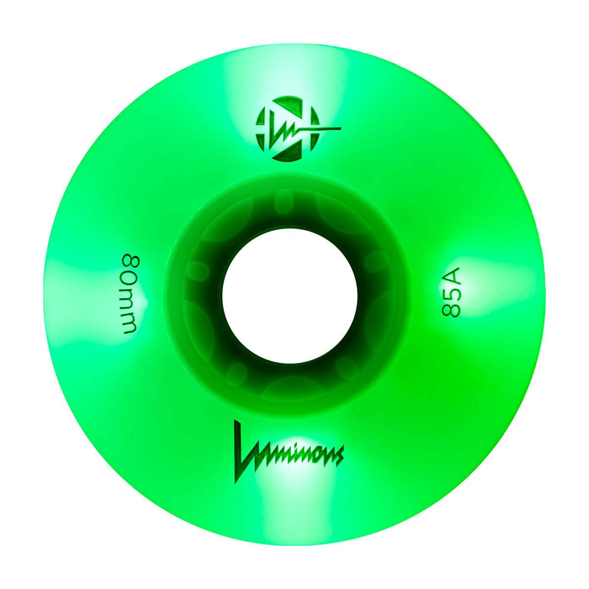 Luminous-LED Wheels White-Glow + Green Led 80mm/85A Luminous-LED Wheels White-Glow + Green Led 80mm/85A
