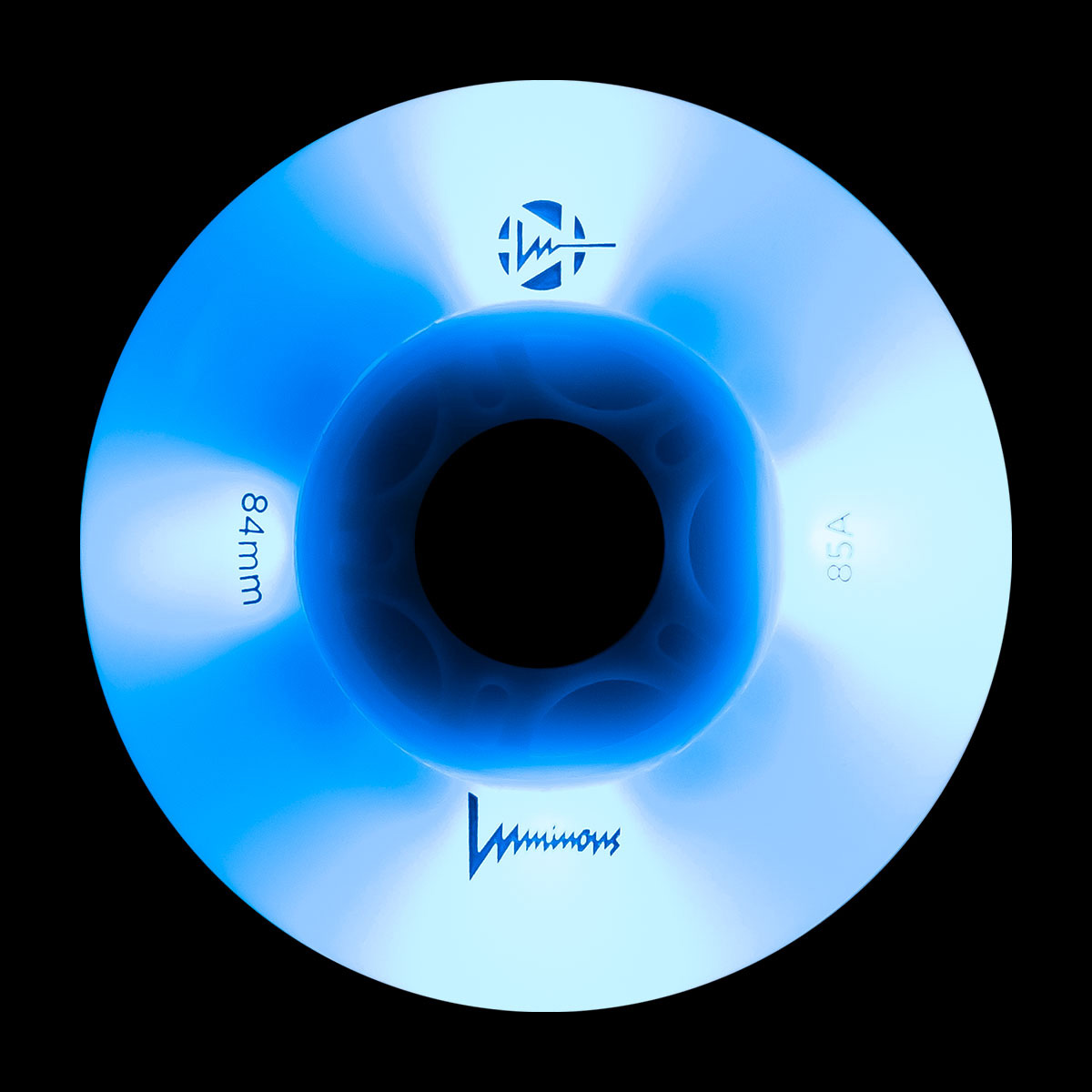 Luminous-LED Wheels BLUE OCEAN GLOW + BLUE LED 84mm/85A Luminous-LED Wheels BLUE OCEAN GLOW + BLUE LED 84mm/85A