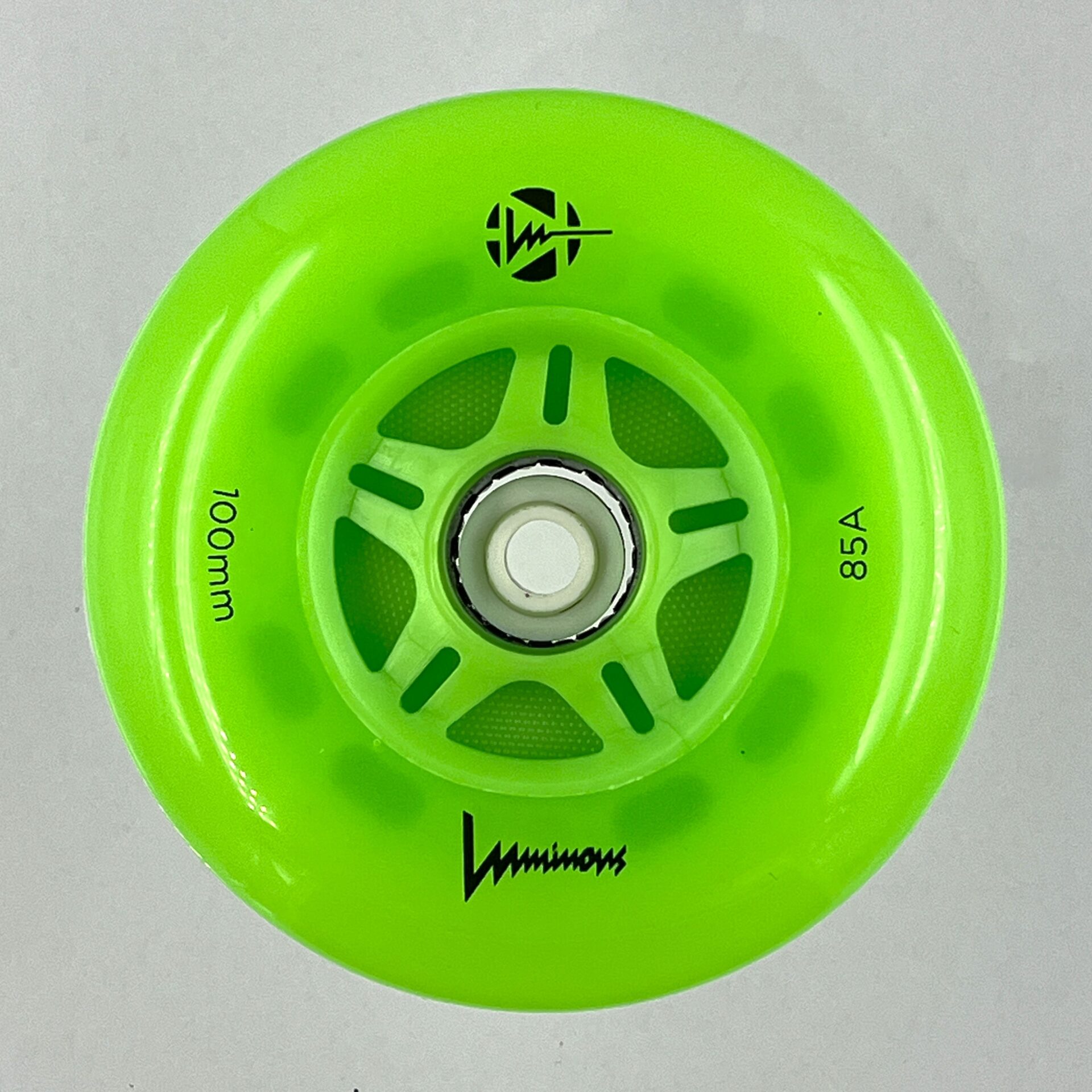 Luminous-LED Wheels Green Apple Glow 100mm/85A Luminous-LED Wheels Green Apple Glow 100mm/85A
