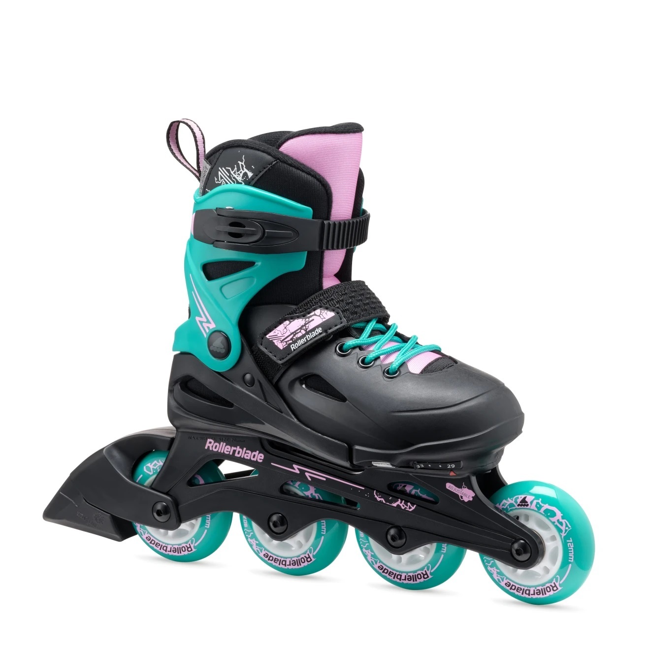 Rollerblade - Fury schwarz meeresgrün- Kids Skates - Kinderskate Rollerblade - Fury schwarz meeresgrün- Kids Skates - Kinderskate
