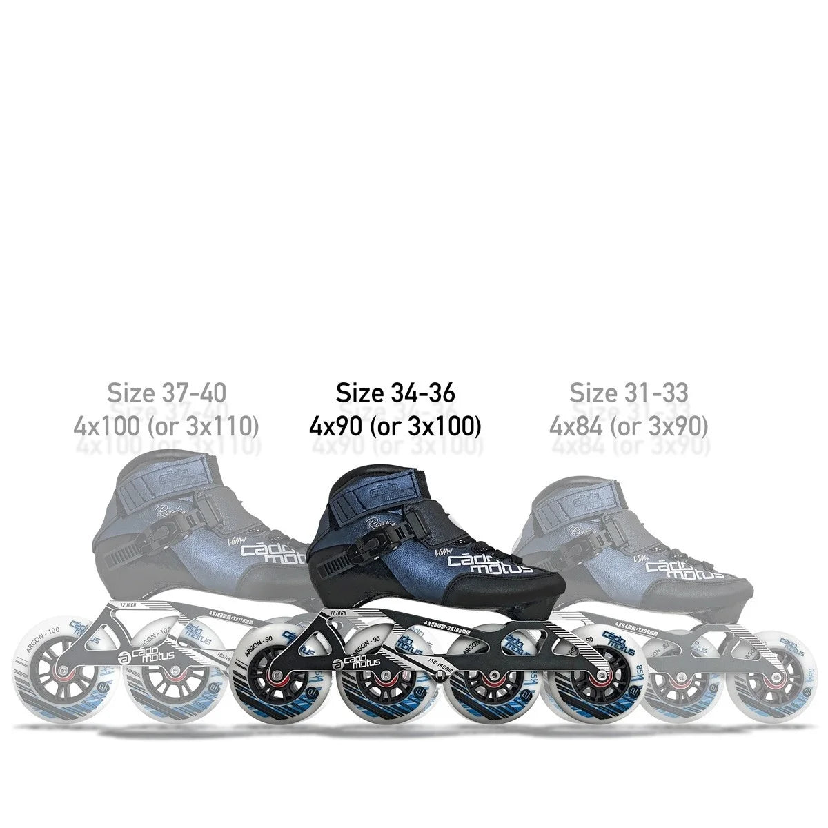 Rookie Two Kids Inline Skate 4x90 | 3x100 race setup + extra ankle support 2 Rookie Two Kids Inline Skate 4x90 | 3x100 race setup + extra ankle support – Bild 3