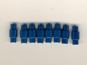 Powerslide Spacer Alu 6mm Kugellager 608 blau